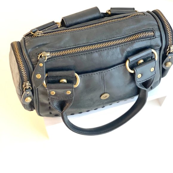 Francesco Biasia Leather Top Handle Small Satchel - Picture 3 of 13